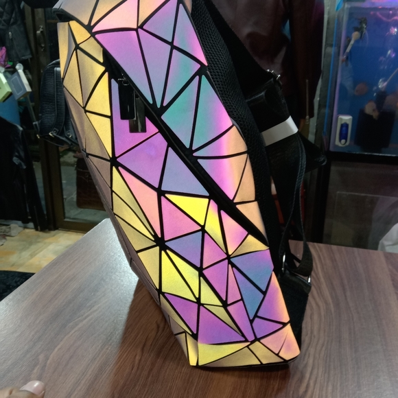 Holographic radium College backpack school bag for boys & girls - Picture 5 of 6